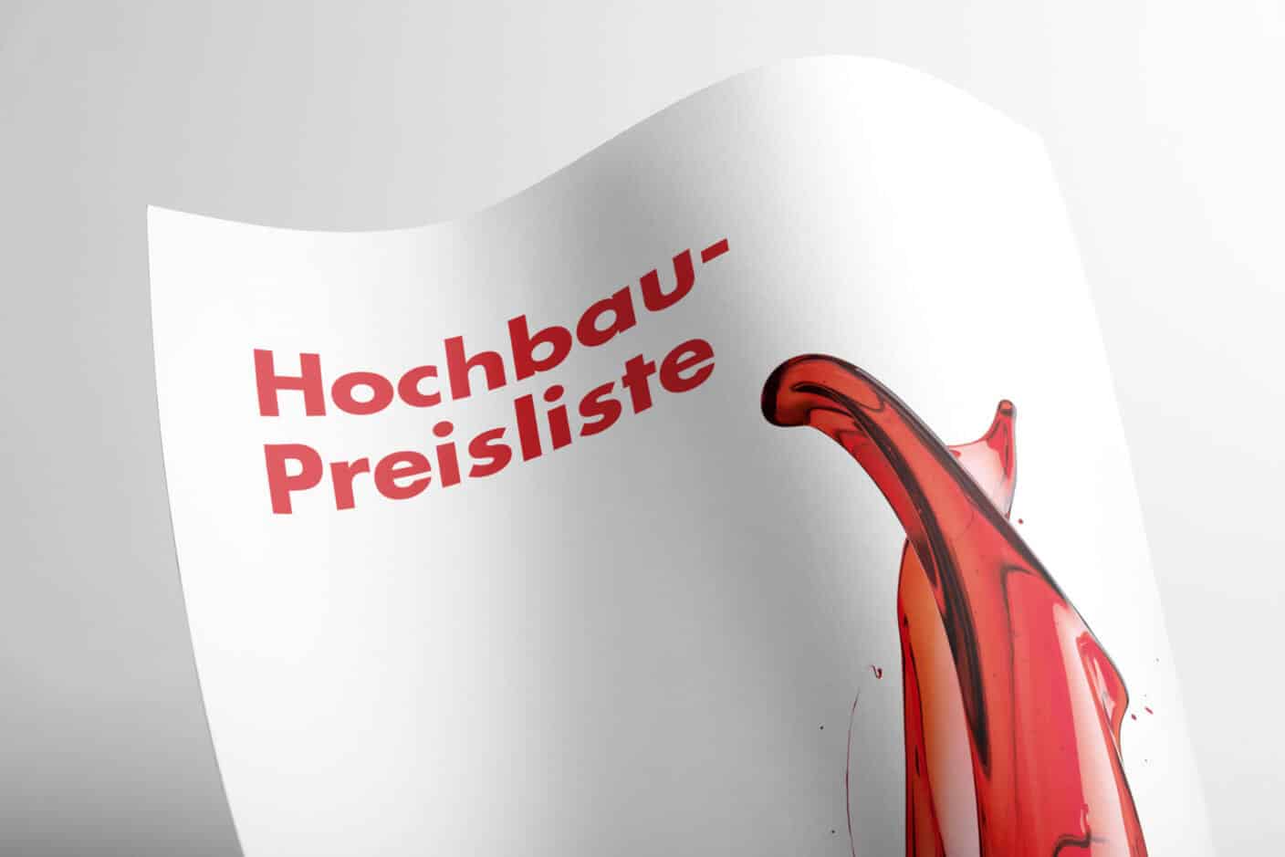 Deckblatt Steinbacher Preisliste Prospekt